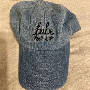 Babe Denim Baseball Cap